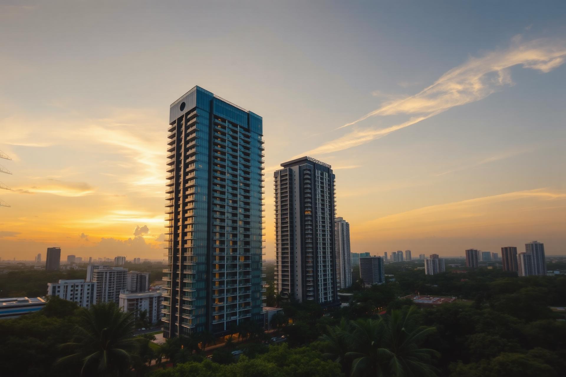 Metro Manila skyline at dusk